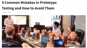 Image from article about 9 common mistakes in user testing prototypes